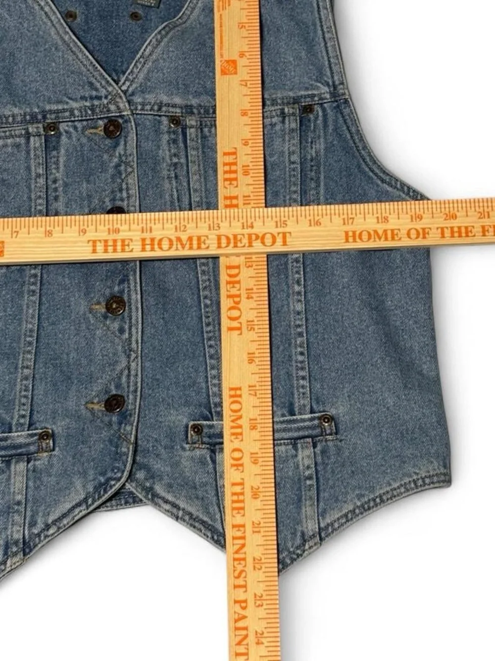 Vintage Liz Wear Denim Vest -Large
